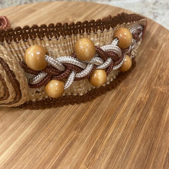 Vintage women’s Small beaded cord belt - Picture 6 of 6